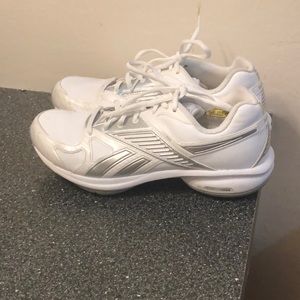 White Reebok canvass